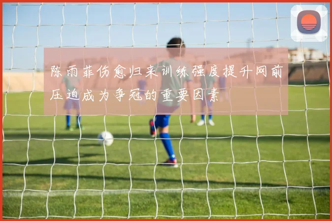 陈雨菲伤愈归来训练强度提升网前压迫成为争冠的重要因素